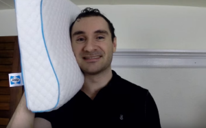 Supporting head with a memory foam neck pillow