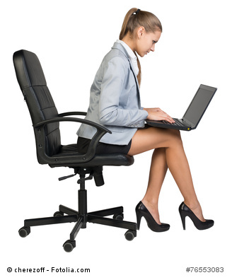 Levator Scapulae pain can be caused by sitting and looking down at a laptop